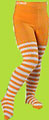 Orange/White Stripe Tights