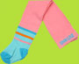Pink Primary Stripe Tights