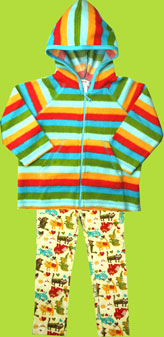 Multi Bold Stripe Cozie Zip Hoodie