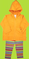 Zutano Toddler Tangerine Cotton Sherpa Zip Hoodie