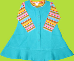 Zutano Toddler Pool Cotton Sherpa Jumper Dress