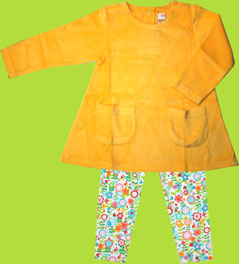 Zutano Toddler Orange Velour Dress