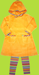 Zutano Toddler Orange Velour Hooded Dress