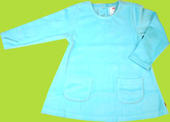 Zutano Toddler Aqua Velour Tunic