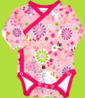 Itzy-Bitzy Cottage Garden Long Sleeve Body Wrap for Newborn