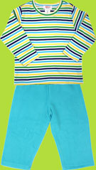 Zutano Toddler Beach Stripe Long Sleeve T-shirt