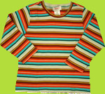 Zutano Toddler Basics Birch Multistripe Long Sleeve T-shirt 