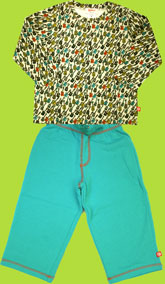 Zutano Toddler Rock and Roll Long Sleeve T-shirt and Pool Cotton Terry Pants