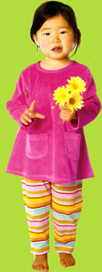 Zutano Toddler Fuchsia Velour Tunic