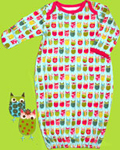 Zutano Itzy-Bitzy Owls Gown