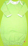 Itzy-Bitzy Lime Candy Stripe Gown for Newborn