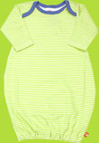 Itzy-Bitzy Lime Candy Stripe Gown for Newborn