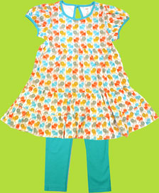 Zutano Lions Short Sleeve Twirl Dress