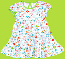 Zutano Toddler Ambrosia Short Sleeve Twirl Dress