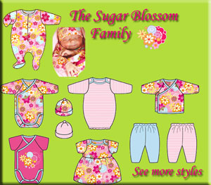 Zutano Newborn and Preemie Clothing Sugar Blossom Collection