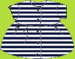 Zutano Navy/White Stripe Short Sleeve Dress