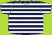 Zutano Navy/White Stripe Short Sleeve T-shirt