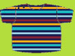Zutano Navy Bold Stripe Short Sleeve T-shirt