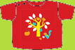 Zutano Harvest "Squirrel Away"Red Short Sleeve T-shirt