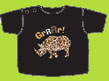 Zutano Leopard "Rhinopard" Black Short Sleeve T-shirt