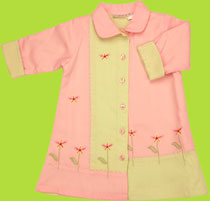 zyno da di da pink/lime pique coat