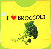 i-play I Love Broccoli Soft PVC free bib