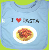 i-play I Love Pasta Soft PVC free bib