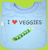 i-play I Love Veggies Soft PVC free bib