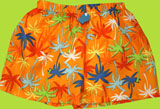 i-play Orange Palm Trees Swim Trunks with Swim Diaper