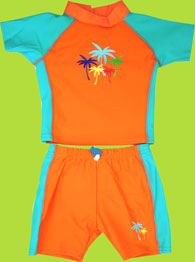 i-play Palm Trees two-piece sunsuit