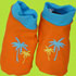 i-play Orange Palm Trees Sun Protective Swim Socks