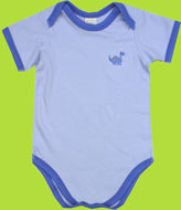 i-play Origins Blue Brontosaurus Organic Bodysuit 