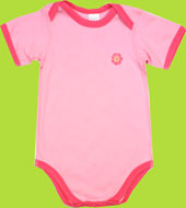 i-play Origins Pink Flower Organic Bodysuit 