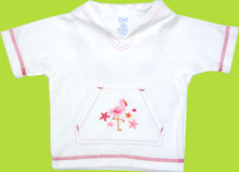 i-play White w/Pink Flamingo Pullover Cover-up UPF 50+