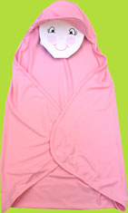 Pink Sun Protection Hat Blanket