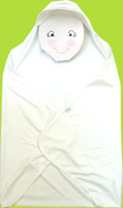 White Sun Protection Hat Blanket
