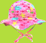Pink Fish Reversible Scallop Edge Floppy Hat UPF 50+