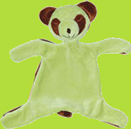 i-play Green Sprouts Organic Cotton Sage Panda Blankie