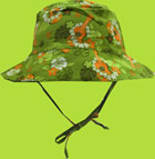 i-play Ukulele Reversible Bucket Hat w/Ties UPF 50+ 