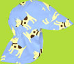 i-play Blue Dog Sun Protective Flap Hat w/Ties 
