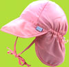 Pink sun protection flap hat