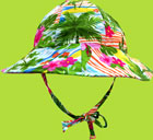 i-play Luau Reversible Floppy Hat w/Tie UPF 50+