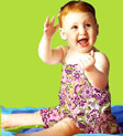 Lavender Floral Ruffle Tanksuit w/Swim Diaper