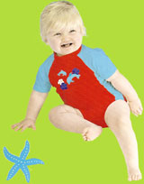 i-play red/pool sun protective sun suit