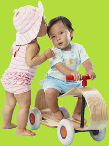 le top Stripe Tank Swimsuit w/Boy Leg and Ruffles