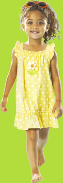 le top Polka Dot Pullover Beach Dress w/Applique