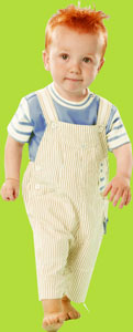 le top "Boat" Stripe Woven Shortall Set 