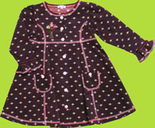 le top Plum Pretty Flower Corduroy Dress