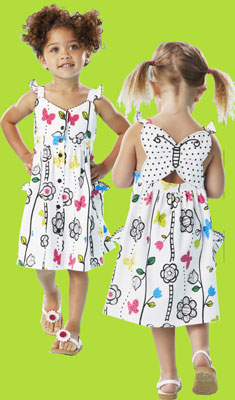 lle top Butterfly Wishes Sundress w/Butterfly Back