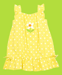 le top Polka Dot Pullover Beach Dress w/Applique